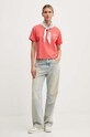 A.P.C. tricou din bumbac t-shirt boxy petit vpc COHBQ.F26390 portocaliu SS25