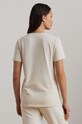 Pamučna majica Lauren Ralph Lauren 200951368 bež AW24