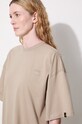 Βαμβακερό μπλουζάκι Alpha Industries Essentials RL 146061 μπεζ
