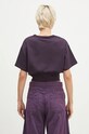 Одежда Хлопковая футболка Alpha Industries Waisted 148070 фиолетовой