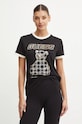 Bavlněné tričko Guess MIDGE potisk černá V4BI02.K8FQ4