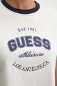 Guess t-shirt bawełniany RAQUELLE V4BI08.K8FQ4 beżowy