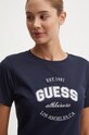 Хлопковая футболка Guess RAQUELLE тёмно-синий V4BI17.K8FQ4