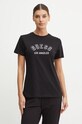 Guess tricou din bumbac MELODY regular negru V4BI12.I3Z14
