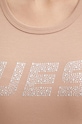 Μπλουζάκι Guess KIARA μπεζ V4BI16.KCIV1
