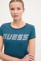 Tričko Guess KIARA tyrkysová V4BI16.KCIV1