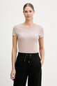Guess t-shirt KIARA beżowy V4BI16.KCIV1