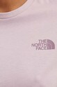 Βαμβακερό μπλουζάκι The North Face S/S Relaxed Redbox Tee NF0A87NK7AI1 μωβ