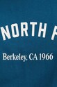 The North Face t-shirt bawełniany Tee Varsity Graphic NF0A89CQ1NO1 turkusowy