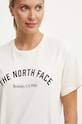 The North Face t-shirt bawełniany Tee Varsity Graphic beżowy NF0A89CQQLI1