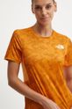The North Face t-shirt sportowy Sunriser regular pomarańczowy NF0A84LF7OA1