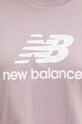Bavlněné tričko New Balance fialová WT41502ICW