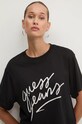 Памучна тениска Guess Jeans черен W4BI54.K8HM0