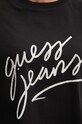 Памучна тениска Guess Jeans W4BI54.K8HM0 черен