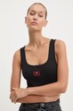 Top Guess Jeans černá W4BP43.KA0H1