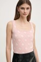 Одежда Топ с примесью шерсти Guess SARAH W4BR0C.Z3JD2 розовый