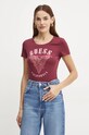 Футболка Guess regular бордо W4BI19.J1314
