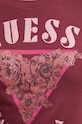 Guess t-shirt W4BI19.J1314 bordowy