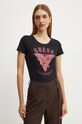 Guess t-shirt elasztánnal fekete W4BI19.J1314