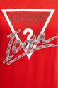 Guess t-shirt bawełniany czerwony W4BI20.I3Z14