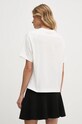 Одяг Бавовняна футболка Lacoste TF2667 білий