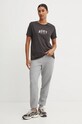 Bavlnené tričko Roxy Noon Ocean ERJZT05793 sivá AW24
