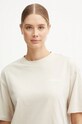 Îmbrăcăminte Napapijri tricou din bumbac S-Bise NP0A4HZFN901 bej