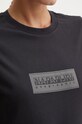 Napapijri t-shirt bawełniany S-Suze NP0A4HZA0411 czarny