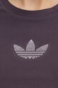 Футболка adidas Originals Bling Tee IZ3439 фиолетовой