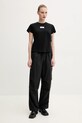 MM6 Maison Margiela t-shirt bawełniany S52GC0327.S24312 czarny SS25