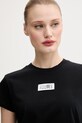 MM6 Maison Margiela t-shirt bawełniany czarny S52GC0327.S24312