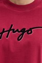 Bavlněné tričko HUGO 50525278 červená