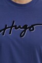 Хлопковая футболка HUGO 50528585 тёмно-синий