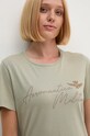 Бавовняна футболка Aeronautica Militare зелений TS2354DJ638