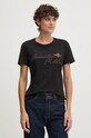 Хлопковая футболка Aeronautica Militare чёрный TS2354DJ638