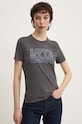 Desigual t-shirt LOVE szary 24WWTK85