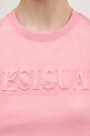 Хлопковая футболка Desigual BRANDY 24WWTK24 розовый