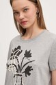 Desigual tricou din bumbac SHADOW gri 24WWTK11