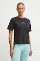 Βαμβακερό μπλουζάκι adidas ZNE βαμβάκι μαύρο JE7846