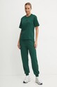 Хлопковая футболка adidas ZNE JF8889 зелёный AW24