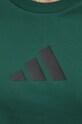 Хлопковая футболка adidas ZNE JF8889 зелёный