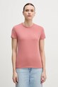 Bavlnené tričko Calvin Klein oranžová K20K208061
