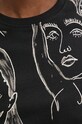 Хлопковая футболка Desigual CARAS 24WWTK54 чёрный