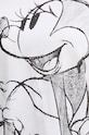 Desigual tricou din bumbac MICKEYDRAWING 24WWTKA1 alb