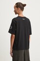Odzież Desigual t-shirt bawełniany TAROT 24WWTK96 czarny