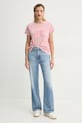 Levi's tricou din bumbac A8804 roz SS25