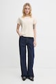 Bavlněné tričko Levi's A8804 béžová SS25