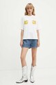 Never Fully Dressed t-shirt bawełniany NFDTO723 biały AW24
