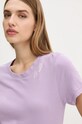 G-Star t-shirt bawełniany fioletowy D25053.A870