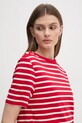 Tommy Hilfiger tricou din bumbac rosu WW0WW42907